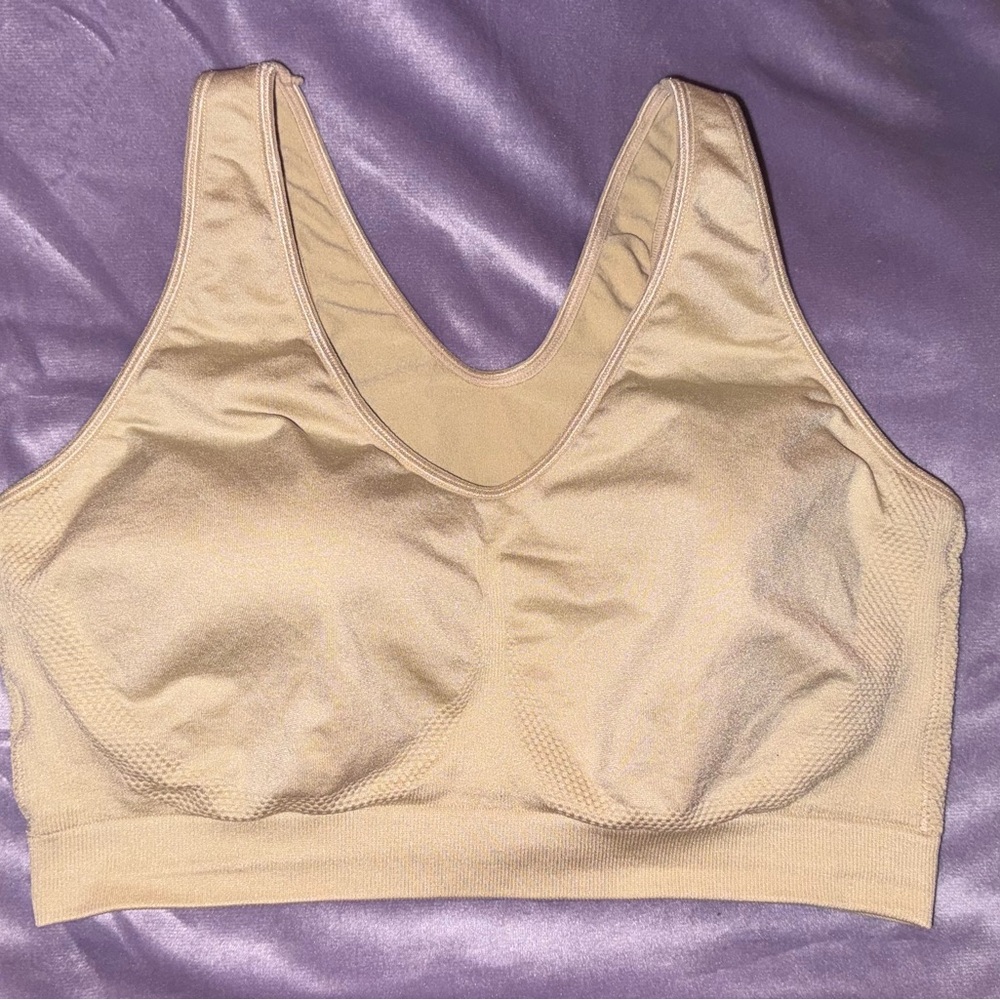 Fruit of the Loom Beige Sports Bra